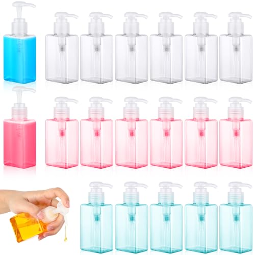 Domensi 24 Pcs 3.4 oz Pump Bottle Mini Travel Bottles, Multicolor - color: Multicolor