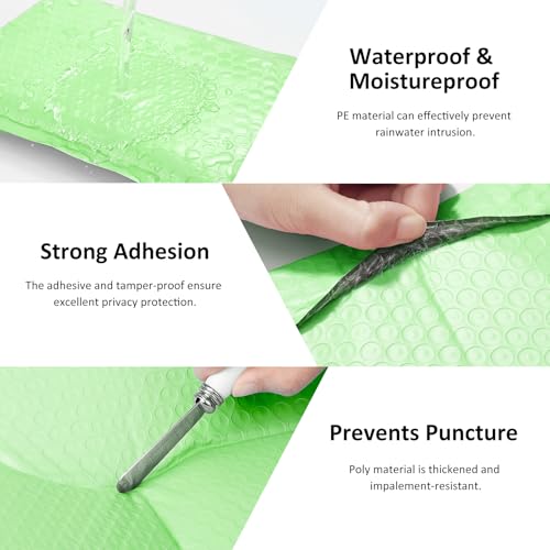 Famagic Extra Small Bubble Mailers 4x8 Mint Green for Shipping Jewelry 50pc - color: Mint Green, size: 4x8 50pcs
