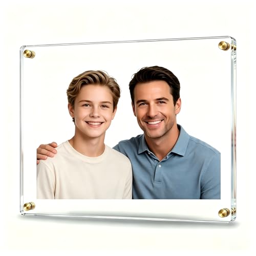 Kalami 5x7 Acrylic Wall Mount Picture Frame Self Adhesive - size: 5 x 7 in