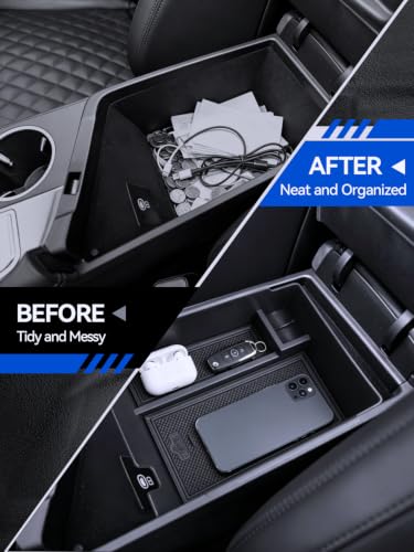 for G70 Center Console Organizer 2019 2021 2022 2023 2024 2025 Genesis G70 Accessories Armrest Tray Middle Storage Box Insert Container Durable ABS Plastic - size: for 2019-2025 Genesis G70