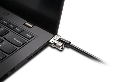 Kensington T-Bar Standard Keyed Lock Slot for Laptops, Durable 6’ Carbon Steel Cable Computer Lock, K65035AM