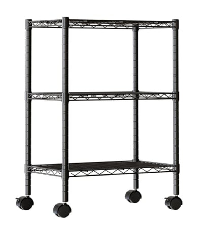 DUMOS 3-Tier Metal Storage Shelves, Shelving Unit, Storage Rack, 23.2" W - size: 3 Tiers-30"H