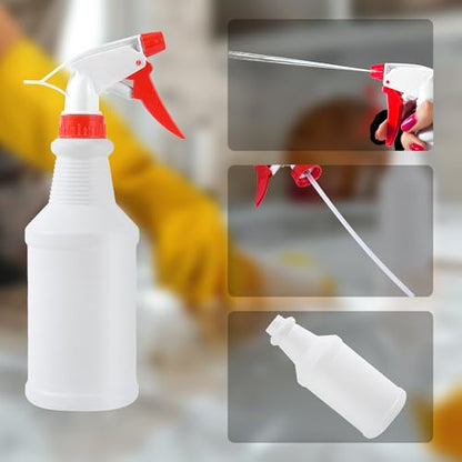 2 Pack 16 Oz Spray Bottles,Adjustable Empty Spray Bottle for Cleaning Solutions,Refillable Spray Bottle,Spray Bottle Bulk for Garden,Plants,Water,Kitchen and Commercial