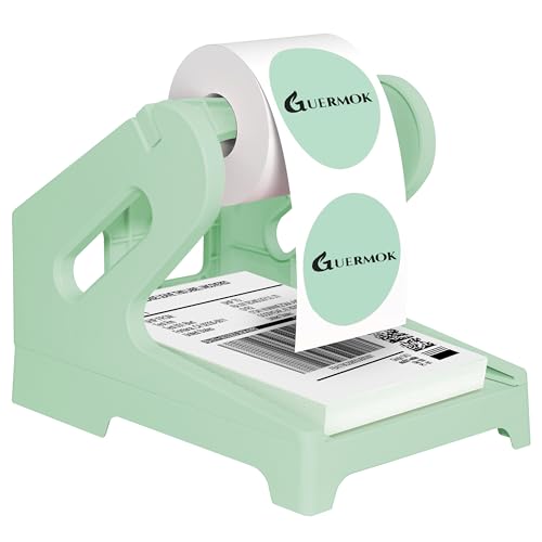 Guermok Thermal Shipping Label Holder for Rolls & Fan-Fold Fragile Stickers - color: Green