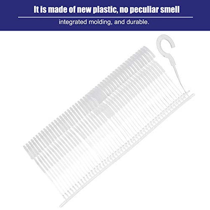 Tenare 3000 Pieces Plastic J Hook Tag Fastener Bulk Tag Gun Refills, 3 Size