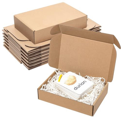 Wowxyz Shipping Boxes 9x6x2" 25 Pack Brown Corrugated Cardboard Box - size: 9x6x2"