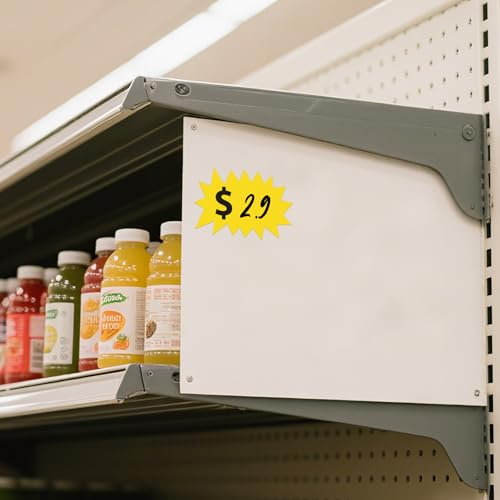 Sale Price Stickers Yellow 3 x 2 Inch Vinyl Writable Labels 600 PCS - color: Yellow