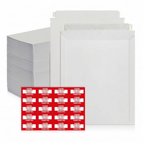 180 Pack 12.75x15 Inches Rigid Mailers – Self Adhesive Cardboard Mailers - size: 12.75x15"-Pack of 180