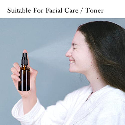 2oz Amber Glass Spray Bottles for Essential Oils, 9 Pack - color: Amber-9 Pack