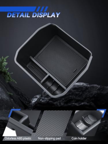for Defender Center Console Organizer 2020-2024 2025 Land Rover Defender 130 110 90 Accessories Armrest Tray Middle Storage Box Insert Container Durable(Not for Models w/Cool Box) - size: for 2020-2025 Land Rover Defender