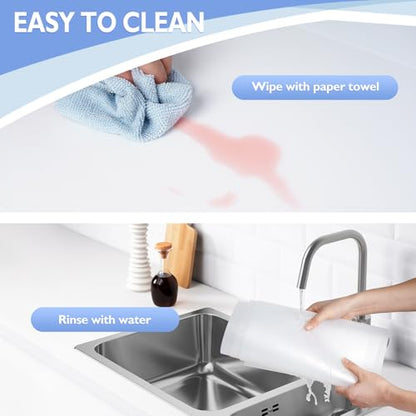 10 pcs Frosted Plastic Shelf Liner,Waterproof Wire Shelf Liner