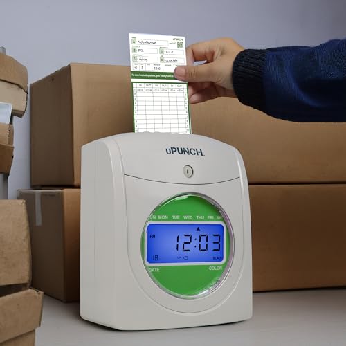 uPunch Time Clock Cards Hn3000, Two Sides, 7.37 X 3.37, 50/Pack - color: 50 Upunch Time Cards
