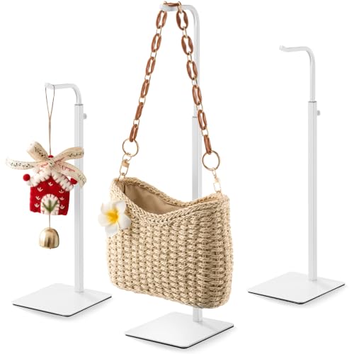 pickpiff 3-Pack Adjustable Table Banner Stands & Purse Holders, White - color: White, size: 3 Pack