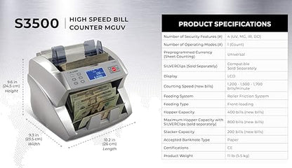 S3500 Flex Bill Counter, 4 Point