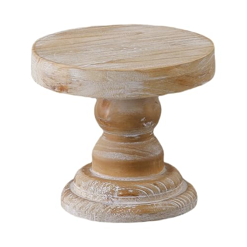 SOFE Farmhouse Wood Risers Display Stands, 5 Inches Tall Display Pedestal - color: Wood