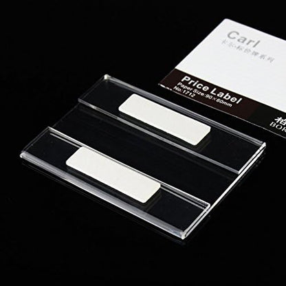 20pcs Price Label Holders, Product Sign Holders, Shelf Tag Display Stands - size: Paper Size:6x9cm