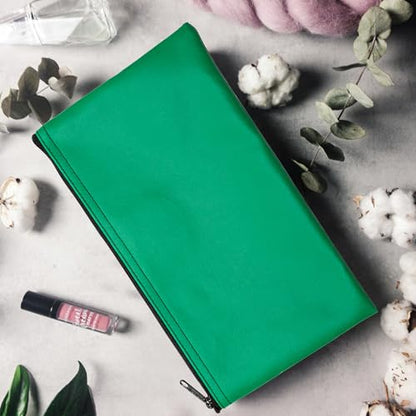 Multi-Purpose Zipper Bag, Kelly Green, 11 x 6 Inch - color: Kelly Green