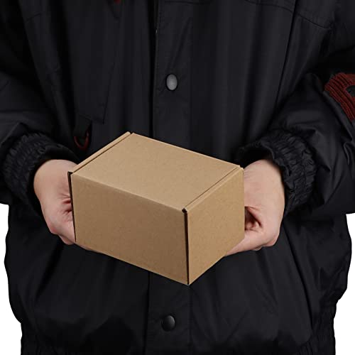 PHAREGE 50 Pack 6x4x3 inch Small Shipping Boxes, Brown Mailing Boxes - color: Brown, size: 6x4x3 inch 50 Pack