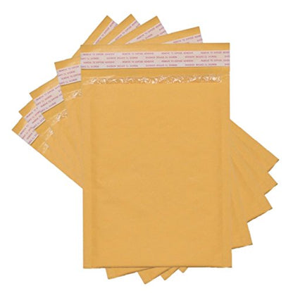 SALES4LESS - Kraft Bubble Mailers, Self-Seal, Waterproof & Cushioned Padded Envelopes for Shipping, 8.5 x 13.5 in (10 Pack, Gold) - size: #3 8.5X14.5