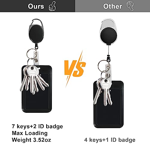 Retractable ID Badge Holder with Lanyard,Heavy Duty Badge Reel,Detachable Keychain, Cruise Ship Cards Holder,for Nurse Officer Teacher Security Staff Women Men(Green) - color: Green-1, size: 2 Vertical Holders, 2 Oval Reels, 1 Lanyard