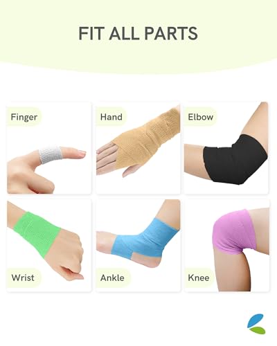 FriCARE Self Adhesive Bandage Wrap, Medical Tape in First Aid Kit - color: Velvet Mint