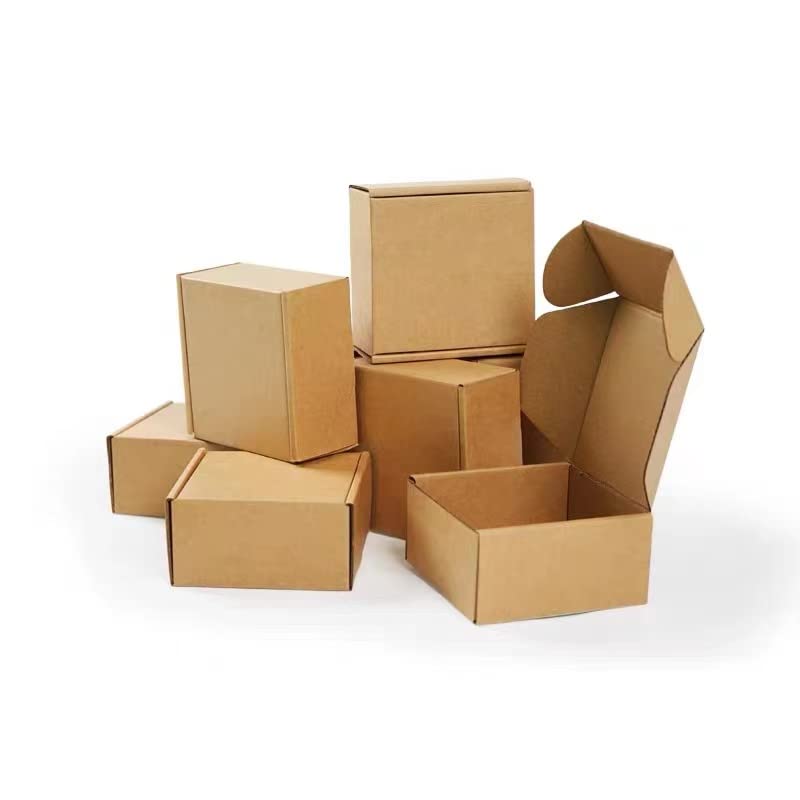 Shipping Boxes 9x9x4 inch Pack of 20, Brown Corrugated Cardboard Mailer Box - color: Brown