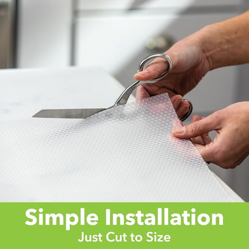 Duck EasyLiner Clear Classic Non Adhesive Shelf Liner, 12 in x 20 Ft 1 Roll - size: 12-Inch x 20 Feet