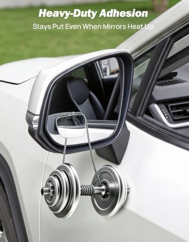 JOYTUTUS Blind Spot Mirror 2 Pack HD Frameless Convex Glass for Wide Angle View and Safer Lane Changing Compatible with Cars SUVs Trucks RVs Easy Stick On & Long Lasting Durability - size: Wedge-Shaped