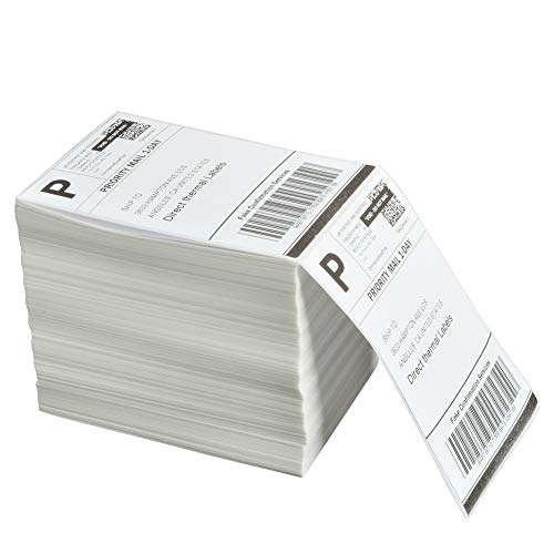 FungLam 4x6 Thermal Labels Fanfold, 1000 Direct Thermal Shipping Labels - size: 4" x 6" - 1000 Labels