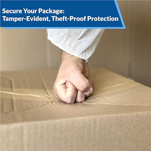 3" x 450 Feet Reinforced Water Activated Gummed Kraft Paper Tape (10-Pack, 4500FT Total) for Heavy Duty Secure Packing & Shipping, Tamper Evident Brown Gummed Tape