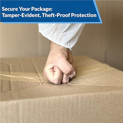 3" x 450 Feet Reinforced Water Activated Gummed Kraft Paper Tape (10-Pack, 4500FT Total) for Heavy Duty Secure Packing & Shipping, Tamper Evident Brown Gummed Tape