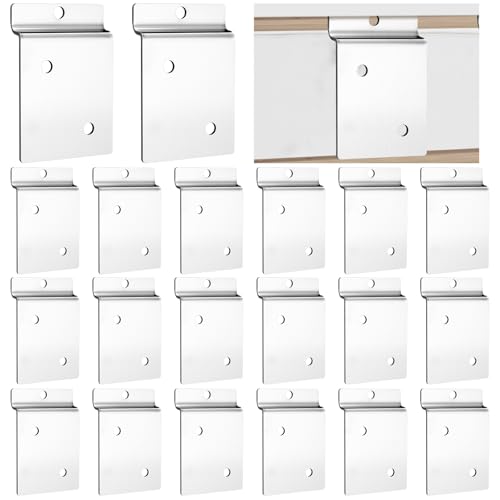 20 Pack Slatwall Metal Backplate Adapter Steel Mount 2 Holes