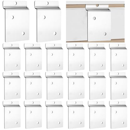 20 Pack Slatwall Metal Backplate Adapter Steel Mount 2 Holes