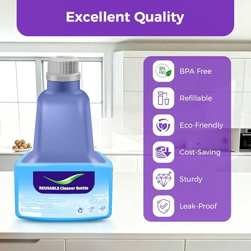 2 Refillable Replacement Bottle for Swiffer® Wet Jet™ Mop,500ml/17oz,Empty