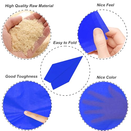Jkopsnr 100 Sheets Blue Tissue Paper 20x14 Inches - color: Blue, size: 14x20
