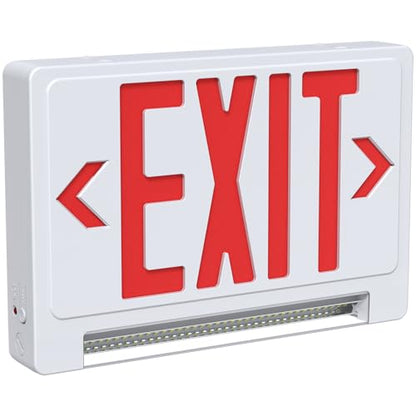 UL Emergency Exit sign with Lights Battery Backup Hardwired 120/277V, 1PC - color: 1 Pack