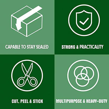 HERKKA Clear Packing Tape, 36 Rolls Heavy Duty Packaging Tape for Shipping Packaging Moving Sealing, Thicker Clear Packing Tape, 1.88 inches Wide, 65 Yards Per Roll, 2340 Total Yards - size: 36 PACK 1.88 INCH WIDE
