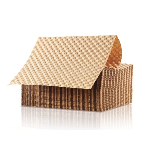 Bubble Paper Wrap 245ft*12in, Durable Kraft Bubble Paper for Moving Shipping and Storing Delicate Items Eco Friendly Cushioning Wrap Alternative Filler for Moving Boxes（Brown）