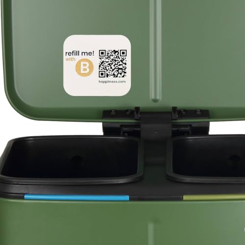happimess Marco 10.6 Gal Double Bucket Step Trash Can, Pine Green - color: Pine Green