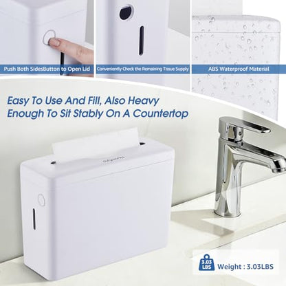 Countertop Paper Towel Dispenser, 200-Sheet Capacity - color: 5857s-white
