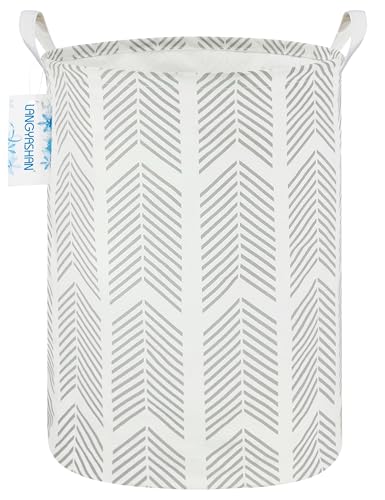Round Laundry Basket Collapsible Storage Hamper Organizer Arrowhead - color: Arrowhead