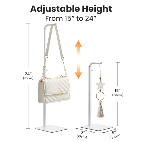 White Tabletop Display Racks for Purses and Banners, 2-Pack - color: White, size: 2 Pack