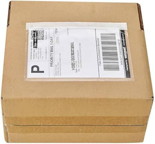 9527 Product 7.5" x 5.5" Packing List Envelope, Clear Adhesive Shipping Label Pouchs, Waterproof Top Loading Packing List, (50 Pack) - size: 7.5" x 5.5" | 50 pack