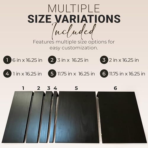 Wooden Shelf Covers for 16-Inch Deep Wire Racks, 1, Black, 36"W x 16"D - color: Black