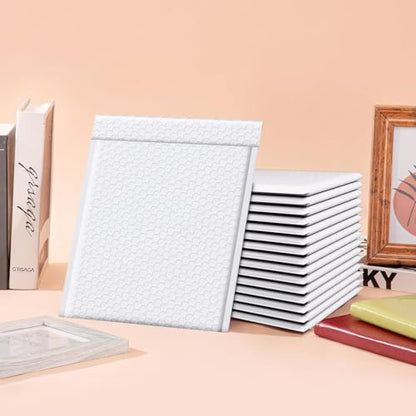 Fuxury Bubble Mailers 8.5x12" White Padded Envelopes 6000 Pack Bulk Pallet - color: White, size: 8.5x12" 6000PC