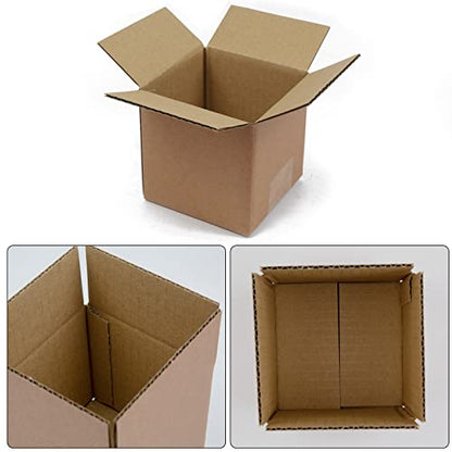 SUNLPH Shipping Boxes 4x4x4 Inches Small Corrugated Cardboard Boxes, 25 Pack - size: 4 x 4 x 4 inch