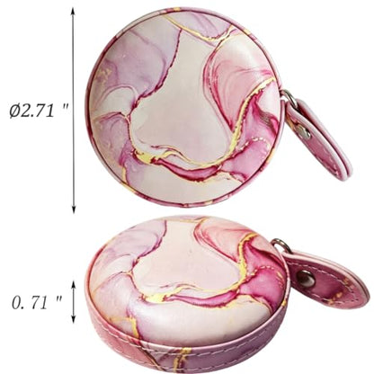 Tape Measure Body Measuring Tape，Medical Body Cloth Tailor Craft Dieting Measuring Tape, Dual Sided Retractable Ruler Colour Printed Soft Tape Measure Retractable - color: Pink Flow Gold 1 pack