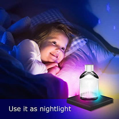 16 LED Multi-Color Light Stand Base- Lighted Acrylic Display, Crystal Display, Trophy & Art Hologram, 3D Pedestal Stand for Crafts, & Other Special Centerpieces, 4.5V AC/USB Adapter, Matte Black - style: Multi-Color Light