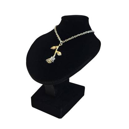 Portrait Jewelry Stand Pendant Jewelry Display Stand Wooden Portrait Neck Model Necklace Holder Stand for Selling