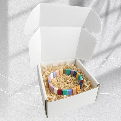 4x4x2 Inches 50 Pack White Corrugated Cardboard Shipping Boxes - size: 4x4x2 inch 50 Pack